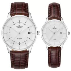 Đồng hồ cặp đôi SRWATCH SR10060.4102PL trắng