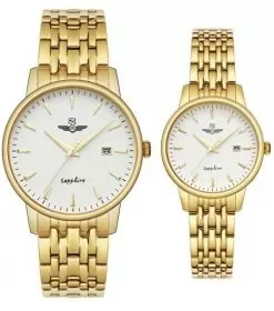 Đồng hồ cặp đôi SRWATCH SR1072.1402TE trắng