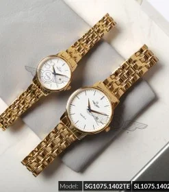 Đồng hồ cặp đôi SRWATCH SR1075.1402TE trắng cao cấp