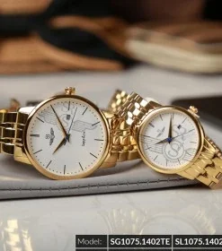 Đồng hồ cặp đôi SRWATCH SR1075.1402TE trắng chính hãng