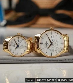 Đồng hồ cặp đôi SRWATCH SR1075.1402TE trắng giá tốt