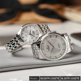 Đồng hồ cặp đôi SRWATCH SR1079.1102TE trắng chính hãng