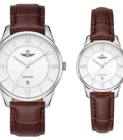 Đồng hồ cặp đôi SRWATCH SR80050.4102CF trắng