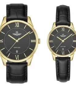 Đồng hồ cặp đôi SRWATCH SR80050.4601CF đen