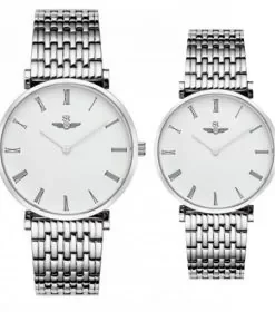 Đồng hồ cặp đôi SRWATCH SR8702.1102 trắng